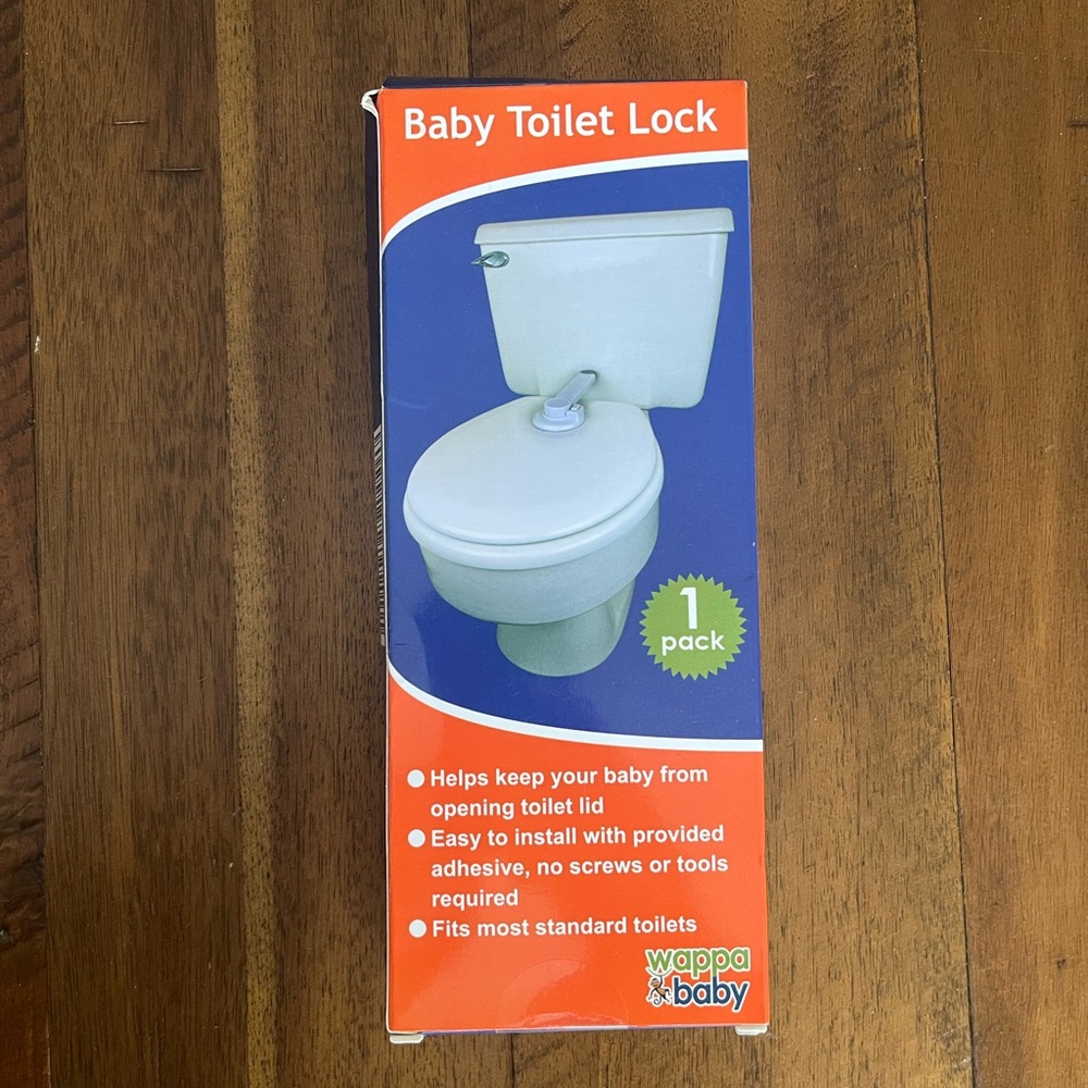 NWT White Toilet Lock